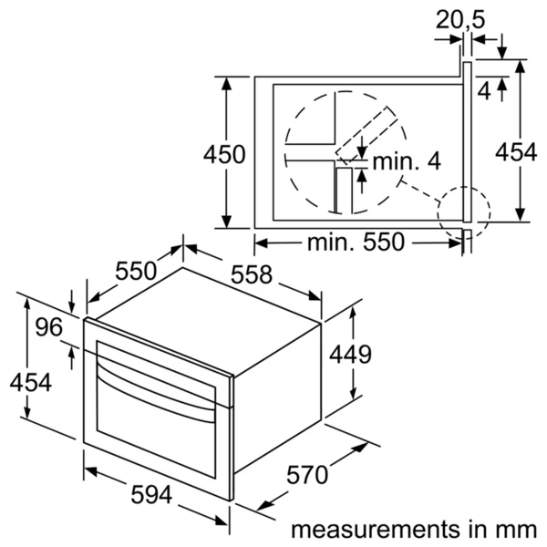Bosch CMA583MS0B Built In Combination Microwave Oven - Image 6