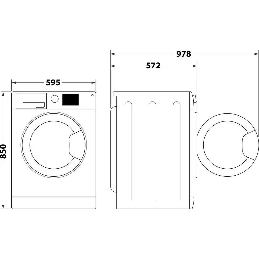Hotpoint NSWE7469WSUK 7kg 1400rpm Washing Machine - Image 4